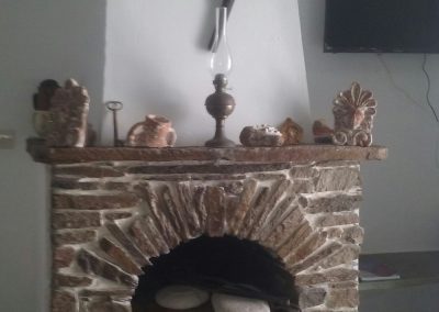 Traditional fireplace